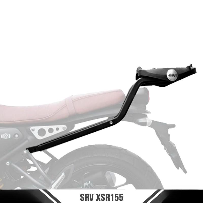 Hinh anh xe Yamaha XSR 155 mau xanh duong do den